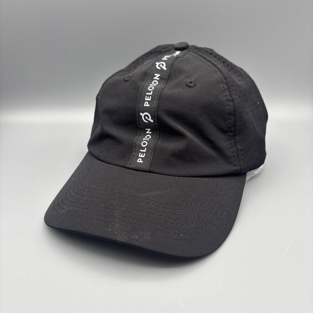 Peloton Hat Cap Black Strap Back Adjustable Casual Workout